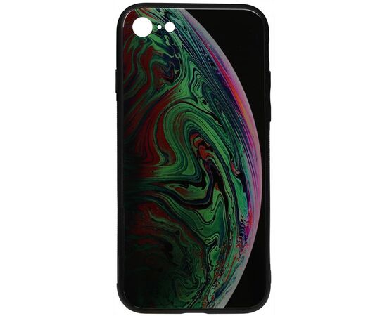 Придбати Чехол-накладка TOTO Print Glass Space Case Apple iPhone 7/8/SE 2020 Green, image , характеристики, відгуки