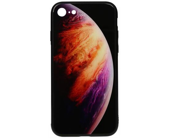 Придбати Чехол-накладка TOTO Print Glass Space Case Apple iPhone 7/8/SE 2020 Lilac, image , характеристики, відгуки