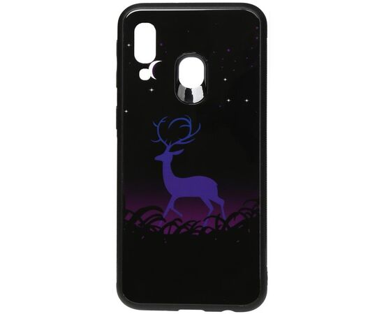 Придбати Чехол-накладка TOTO Night Light Print Glass Case Samsung Galaxy A40 Deer, image , характеристики, відгуки