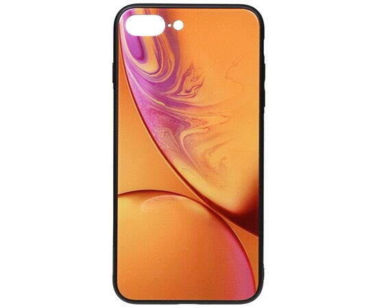 Придбати Чехол-накладка TOTO Print Glass Space Case Apple iPhone 7 Plus/8 Plus Yellow, image , характеристики, відгуки