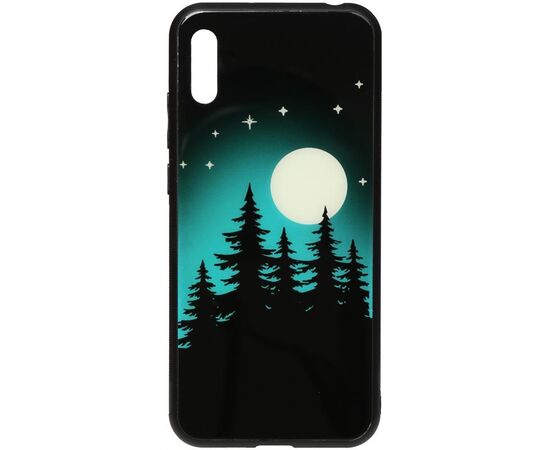 Придбати Чехол-накладка TOTO Night Light Print Glass Case Huawei Y6 2019 Full Moon, image , характеристики, відгуки