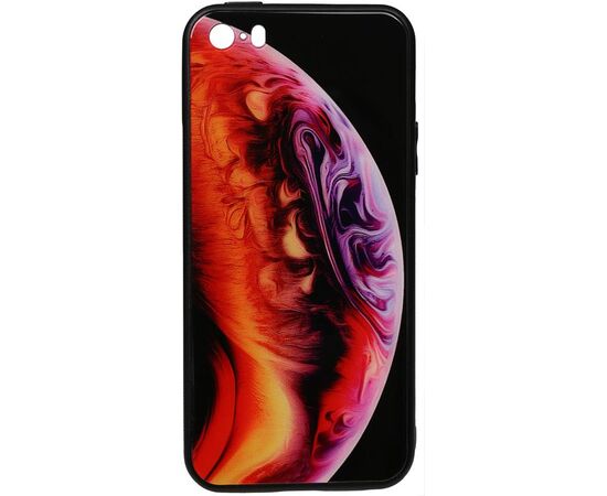 Придбати Чехол-накладка TOTO Print Glass Space Case Apple iPhone SE/5s/5 Amethyst, image , характеристики, відгуки