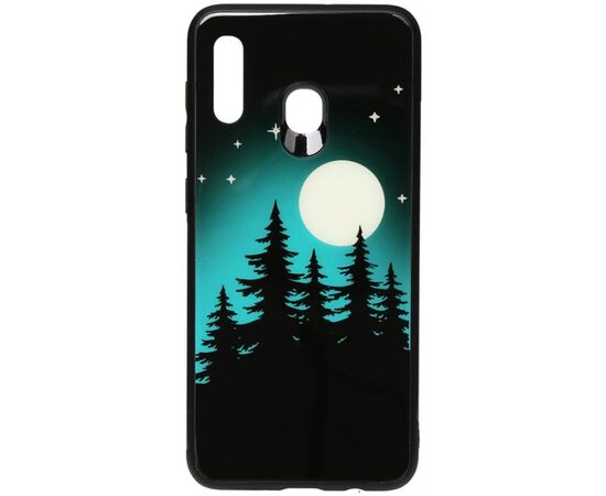 Придбати Чехол-накладка TOTO Night Light Print Glass Case Samsung Galaxy A20/A30 Full Moon, image , характеристики, відгуки