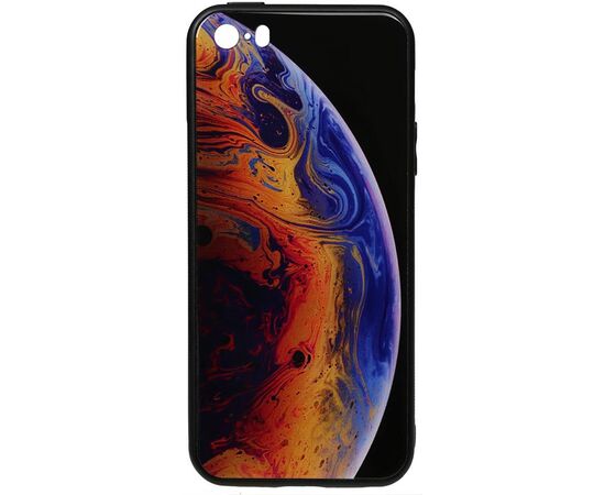 Купить Чехол-накладка TOTO Print Glass Space Case Apple iPhone SE/5s/5 Violet, фото , характеристики, отзывы