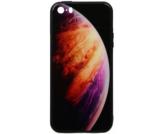 Придбати Чехол-накладка TOTO Print Glass Space Case Apple iPhone SE/5s/5 Lilac, image , характеристики, відгуки