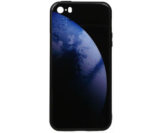 Придбати Чехол-накладка TOTO Print Glass Space Case Apple iPhone SE/5s/5 Dark Blue, image , характеристики, відгуки