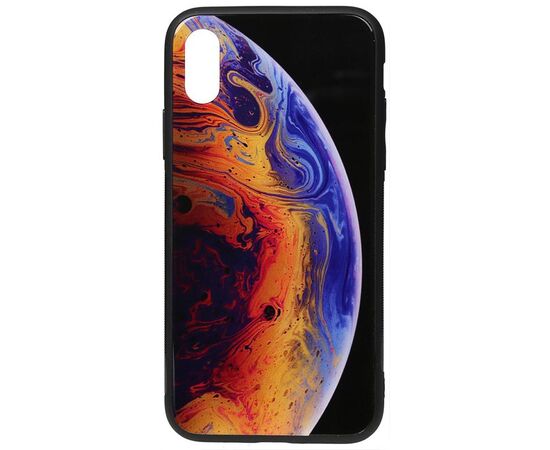 Придбати Чехол-накладка TOTO Print Glass Space Case Apple iPhone X/XS Violet, image , характеристики, відгуки