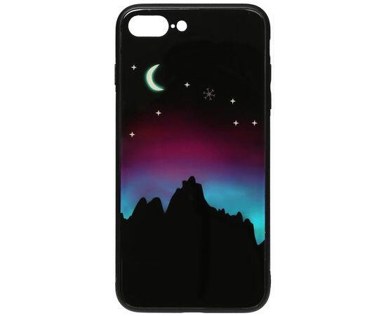 Придбати Чехол-накладка TOTO Night Light Print Glass Case Apple iPhone 7 Plus/8 Plus Young Moon, image , характеристики, відгуки