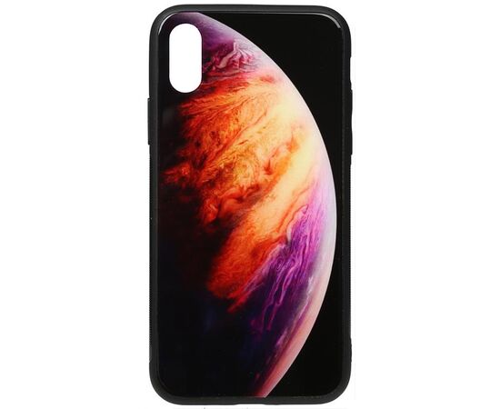 Придбати Чехол-накладка TOTO Print Glass Space Case Apple iPhone X/XS Lilac, image , характеристики, відгуки