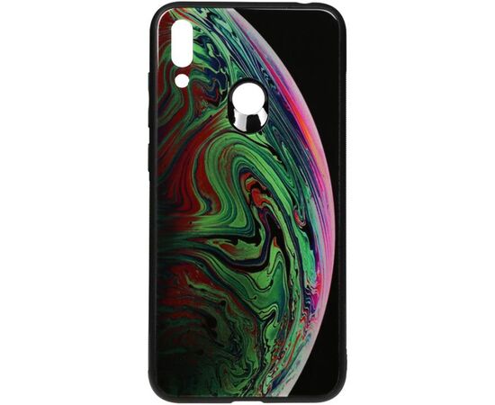 Придбати Чехол-накладка TOTO Print Glass Space Case Huawei Y7 2019 Green, image , характеристики, відгуки