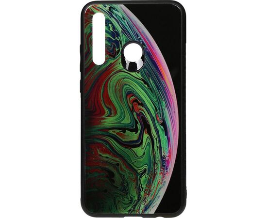 Придбати Чехол-накладка TOTO Print Glass Space Case Huawei P Smart+ 2019 Green, image , характеристики, відгуки