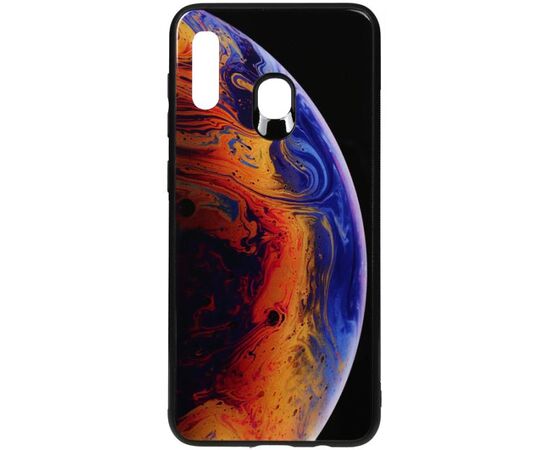 Придбати Чехол-накладка TOTO Print Glass Space Case Samsung Galaxy A20/A30 Violet, image , характеристики, відгуки