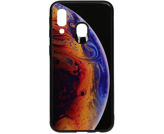 Купить Чехол-накладка TOTO Print Glass Space Case Samsung Galaxy A40 Violet, фото , характеристики, отзывы