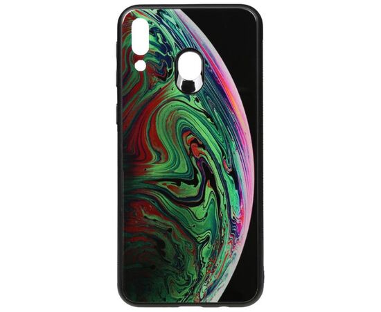 Придбати Чехол-накладка TOTO Print Glass Space Case Samsung Galaxy M20 Green, image , характеристики, відгуки