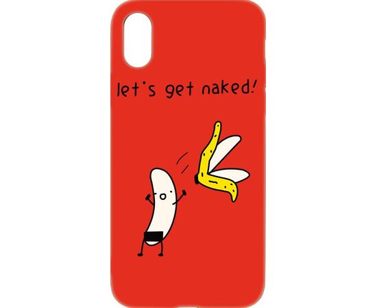 Придбати Чехол-накладка TOTO Cartoon Soft Silicone TPU Case Apple iPhone X/XS Banana Red, image , характеристики, відгуки