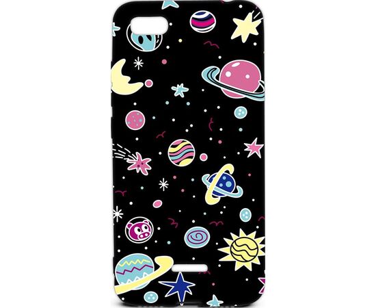 Купить Чехол-накладка TOTO Cartoon Soft Silicone TPU Case Xiaomi Mi 9 SE B21 Space Planets Black, фото , характеристики, отзывы