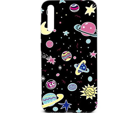 Купить Чехол-накладка TOTO Cartoon Soft Silicone TPU Case Xiaomi Mi 9 SE B21 Space Planets Black, фото , изображение 2, характеристики, отзывы