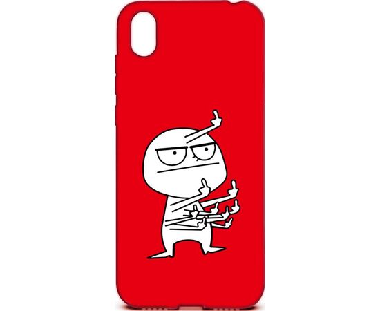 Придбати Чехол-накладка TOTO Cartoon Soft Silicone TPU Case Huawei Y5 2019 FK9 Red, image , характеристики, відгуки