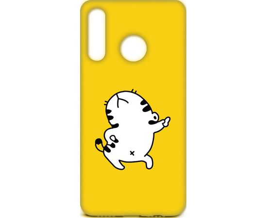 Купить Чехол-накладка TOTO Cartoon Soft Silicone TPU Case Huawei Y7 2019 Cat Yellow, фото , характеристики, отзывы