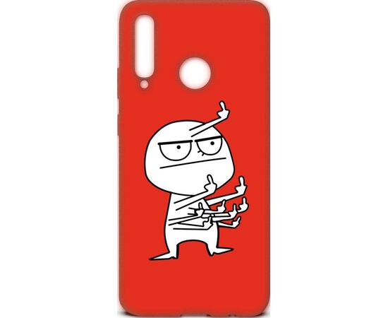 Купить Чехол-накладка TOTO Cartoon Soft Silicone TPU Case Huawei P Smart+ 2019 FK9 Red, фото , характеристики, отзывы