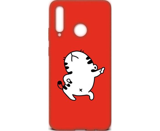 Придбати Чехол-накладка TOTO Cartoon Soft Silicone TPU Case Huawei P Smart+ 2019 Cat Red, image , характеристики, відгуки