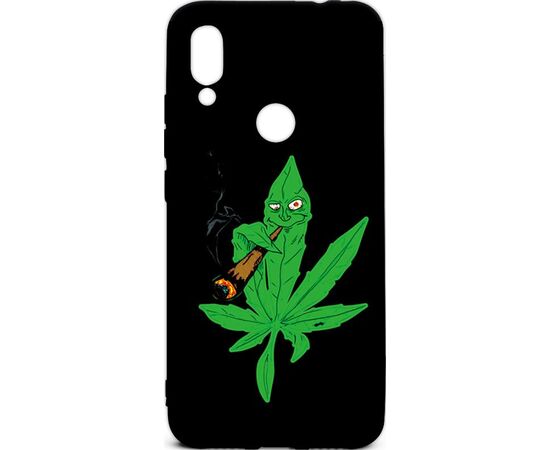 Купить Чехол-накладка TOTO Cartoon Soft Silicone TPU Case Xiaomi Redmi 7 Cannabis Black, фото , характеристики, отзывы