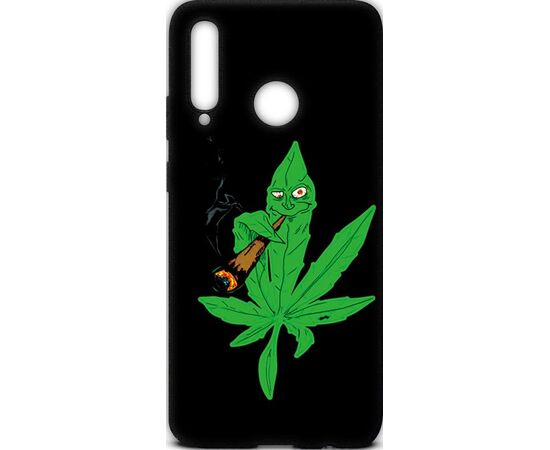 Купить Чехол-накладка TOTO Cartoon Soft Silicone TPU Case Huawei P Smart+ 2019 Cannabis Black, фото , характеристики, отзывы