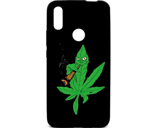 Купить Чехол-накладка TOTO Cartoon Soft Silicone TPU Case Huawei P Smart Z Cannabis Black, фото , характеристики, отзывы