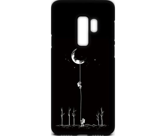 Придбати Чехол-накладка TOTO Cartoon Soft Silicone TPU Case Samsung Galaxy S9+ Moon Black, image , характеристики, відгуки