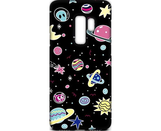 Придбати Чехол-накладка TOTO Cartoon Soft Silicone TPU Case Samsung Galaxy S9+ Space Planets Black, image , характеристики, відгуки