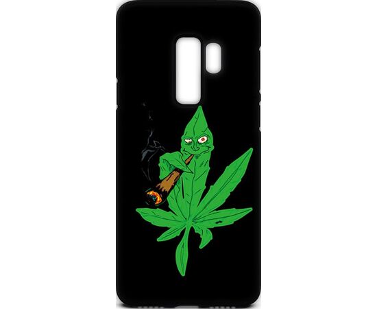 Купить Чехол-накладка TOTO Cartoon Soft Silicone TPU Case Samsung Galaxy S9+ Cannabis Black, фото , характеристики, отзывы