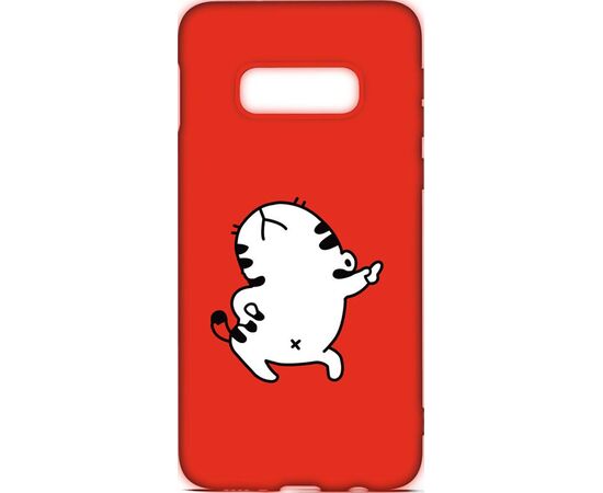 Придбати Чехол-накладка TOTO Cartoon Soft Silicone TPU Case Samsung Galaxy S10e Cat Red, image , характеристики, відгуки