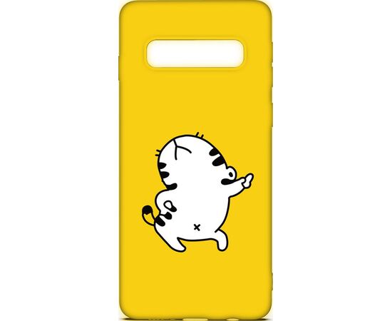 Придбати Чехол-накладка TOTO Cartoon Soft Silicone TPU Case Samsung Galaxy S10+ Cat Yellow, image , характеристики, відгуки