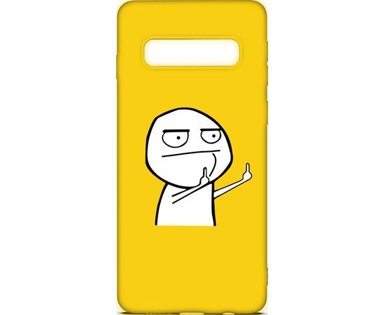 Купить Чехол-накладка TOTO Cartoon Soft Silicone TPU Case Samsung Galaxy S10+ FK 2 Yellow, фото , характеристики, отзывы