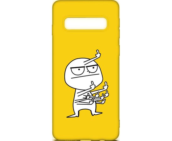 Купить Чехол-накладка TOTO Cartoon Soft Silicone TPU Case Samsung Galaxy S10+ FK 9 Yellow, фото , характеристики, отзывы