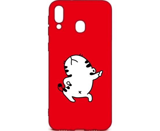 Придбати Чехол-накладка TOTO Cartoon Soft Silicone TPU Case Samsung Galaxy M20 Cat Red, image , характеристики, відгуки