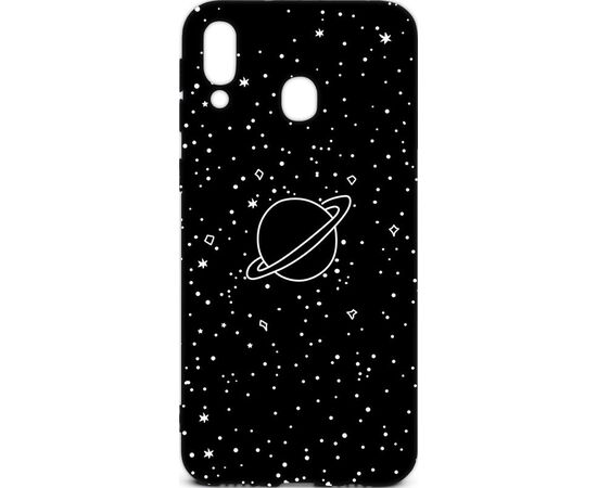 Придбати Чехол-накладка TOTO Cartoon Soft Silicone TPU Case Samsung Galaxy M20 Saturn Black, image , характеристики, відгуки