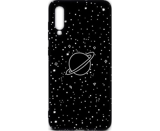 Придбати Чехол-накладка TOTO Cartoon Soft Silicone TPU Case Samsung Galaxy A70 Saturn Black, image , характеристики, відгуки