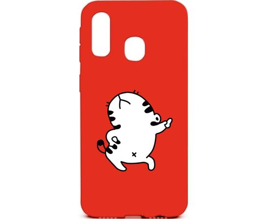 Купить Чехол-накладка TOTO Cartoon Soft Silicone TPU Case Samsung Galaxy A40 Cat Red, фото , характеристики, отзывы