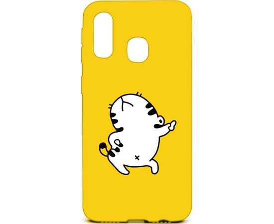 Купить Чехол-накладка TOTO Cartoon Soft Silicone TPU Case Samsung Galaxy A40 Cat Yellow, фото , характеристики, отзывы