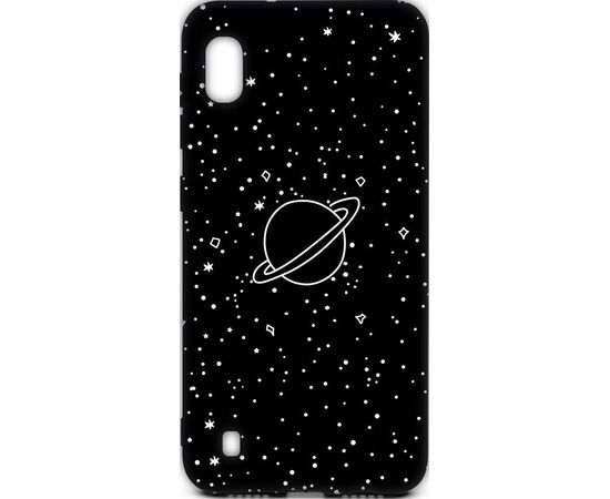 Придбати Чехол-накладка TOTO Cartoon Soft Silicone TPU Case Samsung Galaxy A10 Saturn Black, image , характеристики, відгуки