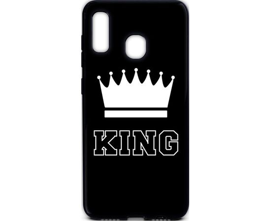 Придбати Чехол-накладка TOTO Cartoon Soft Silicone TPU Case Samsung Galaxy A20/A30 King Black, image , характеристики, відгуки