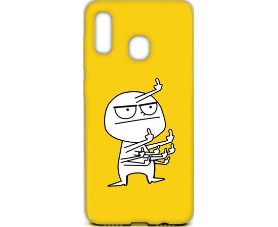 Купить Чехол-накладка TOTO Cartoon Soft Silicone TPU Case Samsung Galaxy A20/A30 FK 9 Yellow, фото , характеристики, отзывы