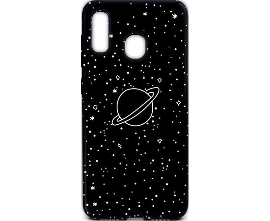 Купить Чехол-накладка TOTO Cartoon Soft Silicone TPU Case Samsung Galaxy A20/A30 Saturn Black, фото , характеристики, отзывы