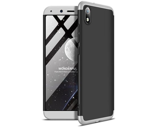 Купить Чехол-накладка GKK 3 in 1 Hard PC Case Xiaomi Redmi 7A Silver/Black, фото , характеристики, отзывы