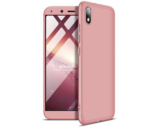 Придбати Чехол-накладка GKK 3 in 1 Hard PC Case Xiaomi Redmi 7A Rose Gold, image , характеристики, відгуки