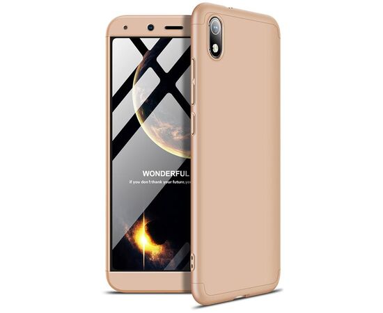 Придбати Чехол-накладка GKK 3 in 1 Hard PC Case Xiaomi Redmi 7A Gold, image , характеристики, відгуки