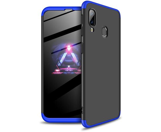 Купить Чехол-накладка GKK 3 in 1 Hard PC Case Samsung Galaxy A40 Blue/Black, фото , характеристики, отзывы