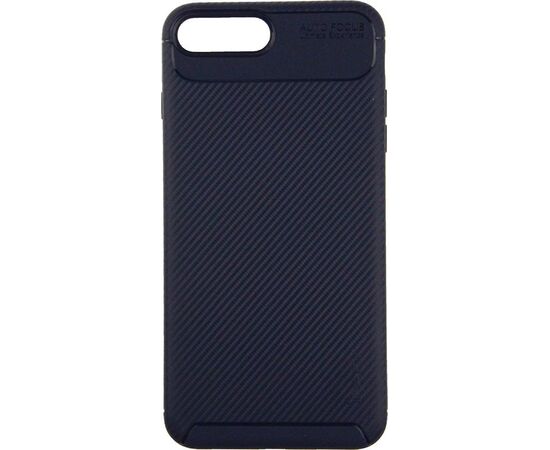 Придбати Чехол-накладка Ipaky Carbon Fiber Series/Soft TPU Case Apple iPhone 7 Plus/8 Plus Blue, image , характеристики, відгуки