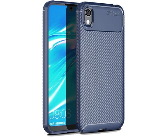 Придбати Чехол-накладка Ipaky Carbon Fiber Series/Soft TPU Case Huawei Honor 8S Blue, image , характеристики, відгуки